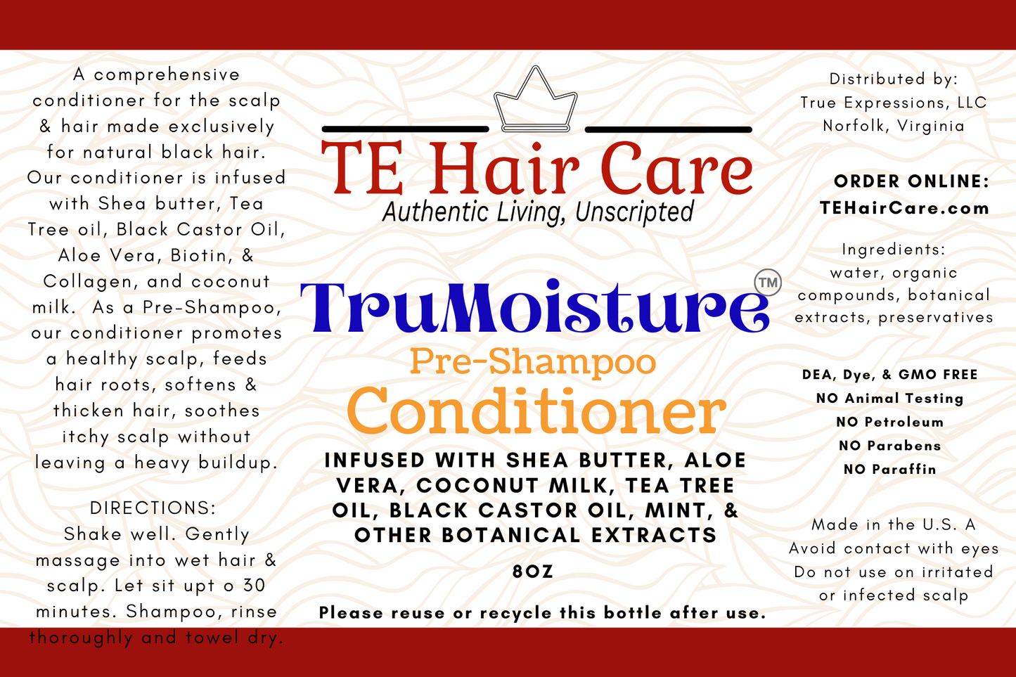 TruMoisture™ Pre-Shampoo Conditioner